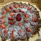 Nutella Pizza with Strawberries