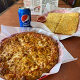 Small Cheese Pizza + Breadstick + Can of Pepsi or MTN Dew for $7.99