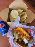 Soft Taco + Nachos and Cheese + Can of Pepsi or MTN Dew for $7.99