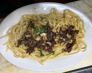 Linguine Aglio e Olio with Anchovies