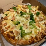 Chicken & Broccoli Alfredo Pizza