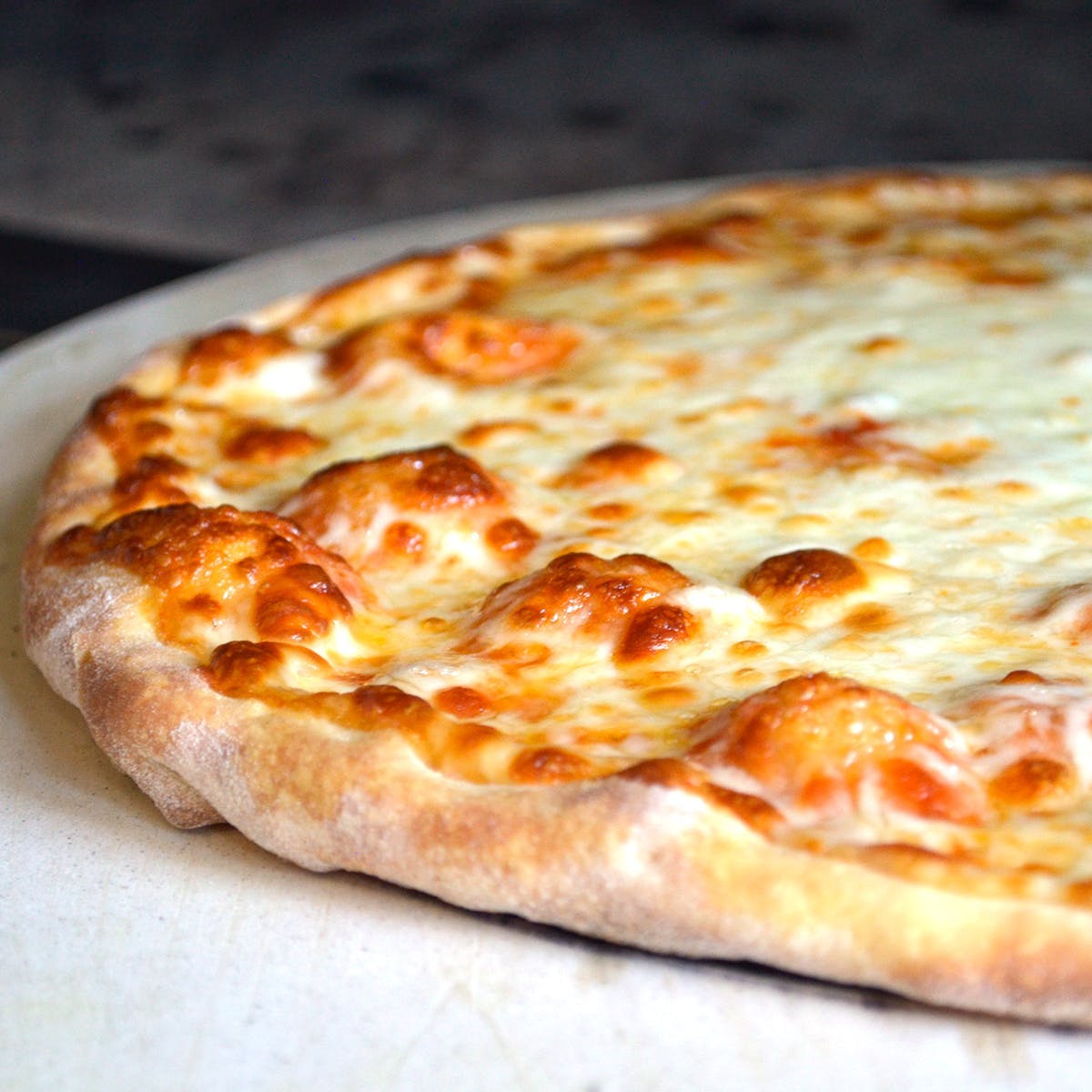 Order Cheese Pizza - Medium 16'' (6 Slices) food online from Trattoria Bambino's Pizza store, Queens on bringmethat.com