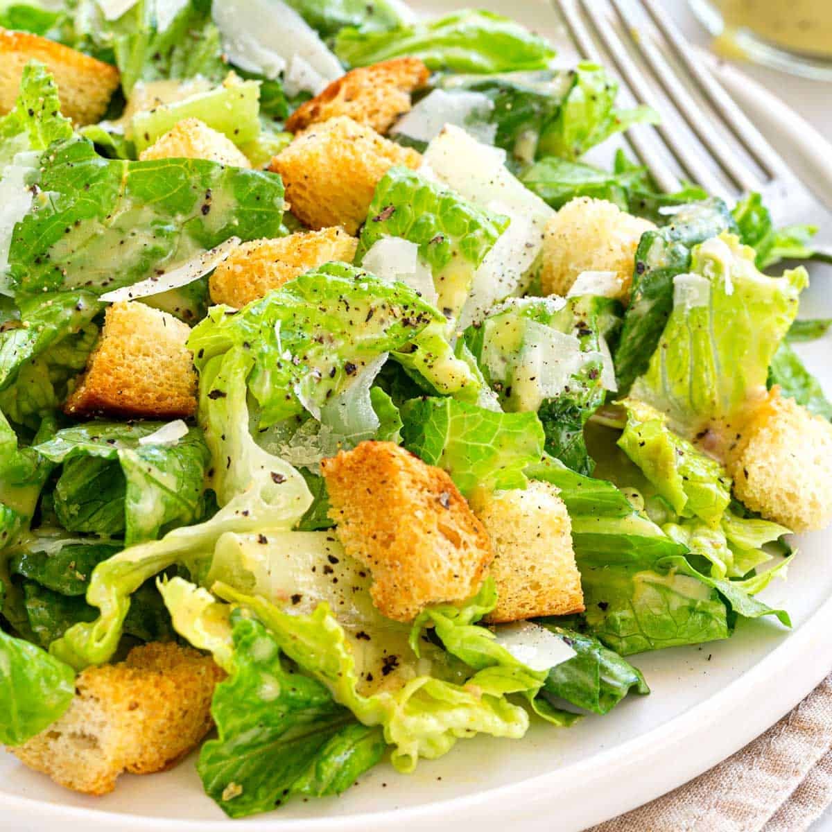 Order Caesar Salad - Salad food online from Trattoria Bambino's Pizza store, Queens on bringmethat.com