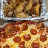 X-Large Pepperoni Pizza & 10 Wings Special