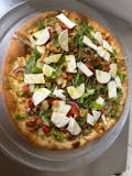 Grilled Chicken Arugula Salad Pizza