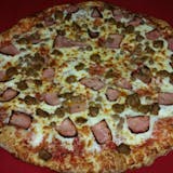 Deep Dish Square Meatza Pizza