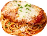 Chicken Parmigiana with Spaghetti