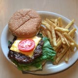 Black Angus Cheeseburger with Fries