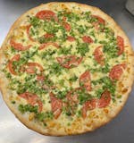 White Broccoli & Tomatoes Pizza