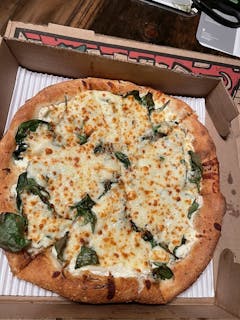 Popeye & Olive Oil Pizza