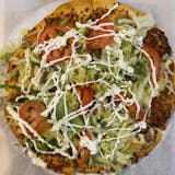 Taco Pizza with Ground Beef