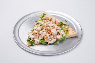 Caesar Salad & Grilled Chicken Pizza