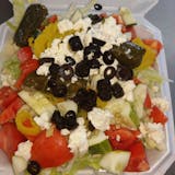 Greek Salad with Grape Leaves