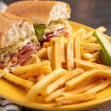 Italian Cold Cuts Sub and fries