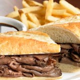 Roast Beef Sub with fries
