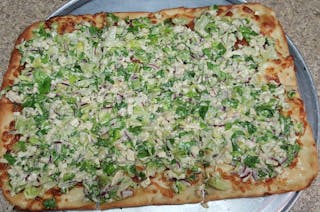 Square Chicken Caesar Pizza