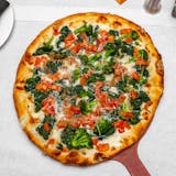 Vegetable Special White Pizza Slice