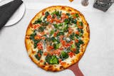 Vegetable Special White Pizza Slice