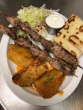 Beef Souvlaki Platter