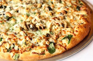 Nutty Chicken Pizza
