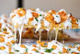 Buffalo Chicken Grandma Pizza