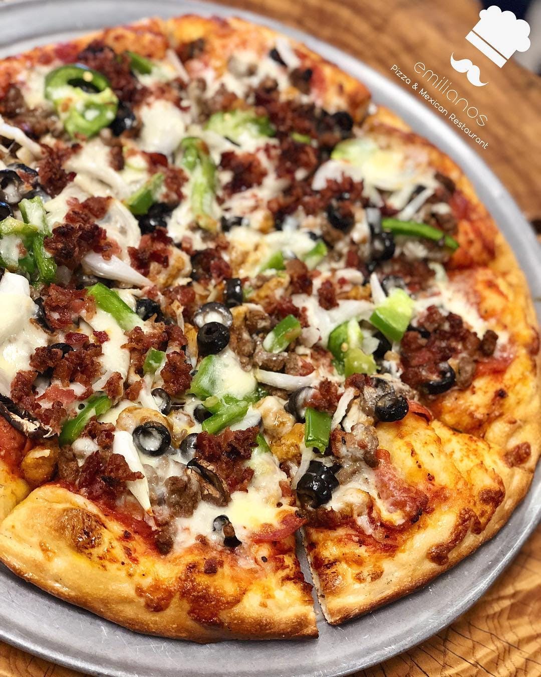 Emilianos Pizza & Mexican Food Menu: Pizza Delivery Vinton, TX - Order |  Slice