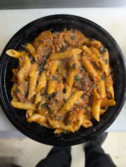 Rigatoni with Sausage, Peppers & Onions