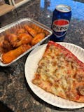 Pizza Slice, 6 Pieces of Wings & Can of Pop Combo