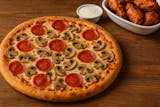 Medium Pizza with Two Toppings & 8 Wings Special