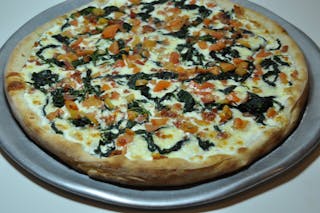 Spinach & Bacon Deluxe Pizza