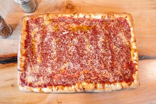Square Upside Down Sicilian Pizza