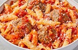 Meatball Marinara Pasta.