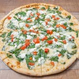 White Veggie Pizza Slice