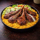 Lamb Chops Over Rice