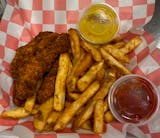 4 Hand Breaded Chicken Fingers w/Jersey Shore Fries