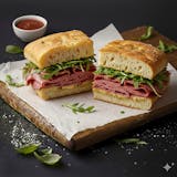 Pastrami Focaccia Sandwich