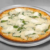 White Pizza With Spinach Pizza