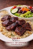 Special Sweet Steak Tips Over Rice