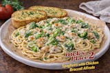 Spaghetti with Chicken Broccoli Alfredo