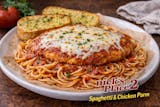 Spaghetti with Chicken Parm & Baked Cheese