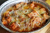 SPAGHETTI W/ GRILLED CHICKEN (HALF TRAY)