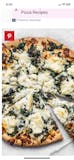 Spinach, Mushroom & Ricotta Pizza