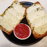 Garlic Bread with Cheese & Pesto Sauce