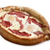 Pastrami Egg Gondola Pizza
