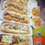 Five Cheesesteaks with Fries & Two L Special