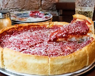 Stuffed Crust Vegetarian Pizza
