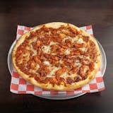 Extra Thin Crust Buffalo Chicken Pizza