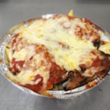 Baked Eggplant Parmigana with Pasta