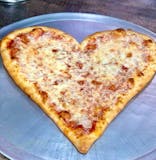 Heart shaped pizza.
