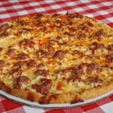 Thin Crust Cheese & Sausage Pizza